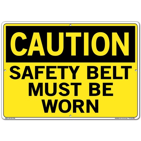 Vestil Sign, Caution, 20.5x14.5", Polystyrene, .04, SI-C-53-E-PS-040 SI-C-53-E-PS-040